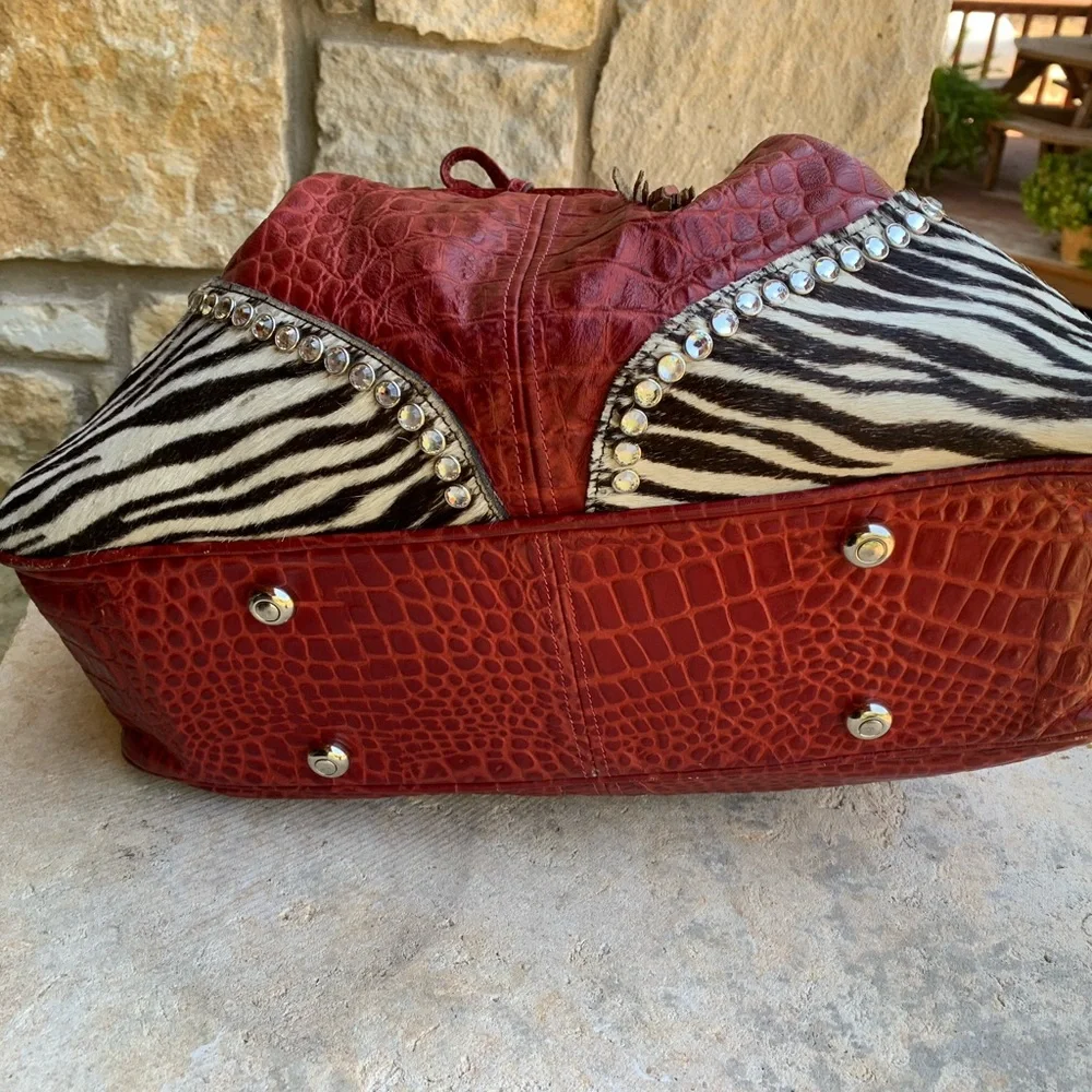 Ravianni Ladies Handbag & Matching Wallet & portfolio - all genuine leather - Picture 6 of 14